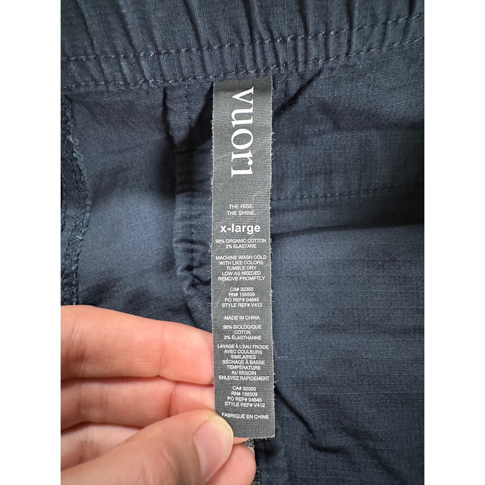 Vuori Mens Navy Blue Ripstop Climber Pants Casual Athletic size XL - Picture 3 of 3